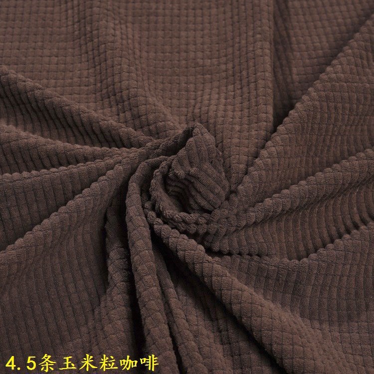 Picture of Brown 4.5-Gauge Corn Kernel Stretch Corduroy High-Elasticity Autumn and Winter Children's Fashion Clothing Corduroy Corn Kernel