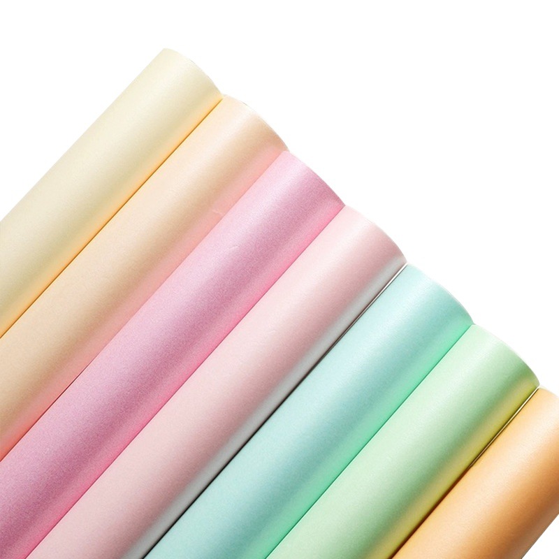 Flower Material 38g Thickeneded Pearlescent Pear Paper Hand-Kneaded Paper Lined with Waterproof Pleated Flower Gift Fruit Packaging