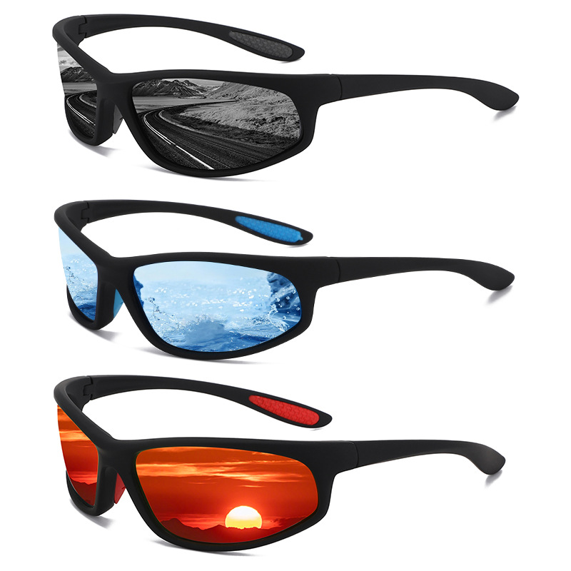 Picture of New cross-border outdoor sports riding glasses D185 fishing night vision sunglasses men and women polarized sunglasses
