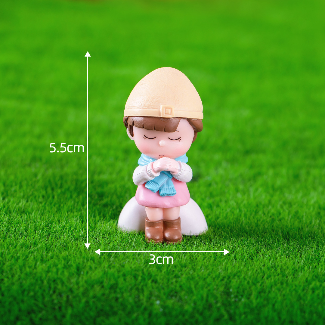 Picture of Micro landscape creative wish couple boys and girls doll hand-made blind boxed jewelry accessories car desktop small ornaments