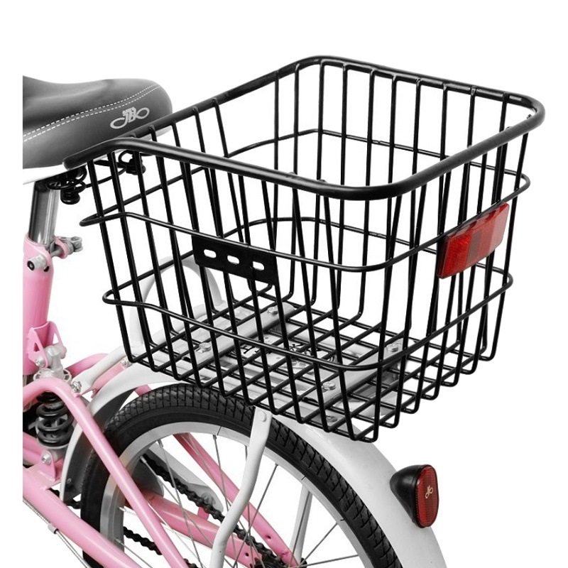 Bicycle Rear Basket Mountain Car Basket Children's Folding Bicycle Rear Basket Bag Bicycle Rear Basket Extra Large Car Basket