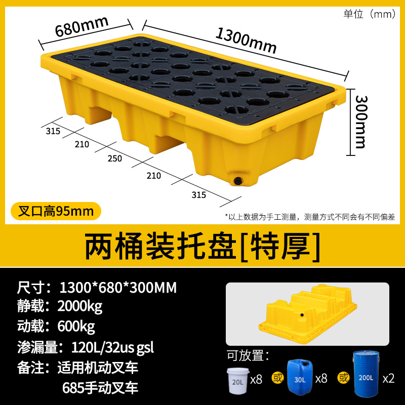 Picture of Laboratory Desktop Tray Hazardous Waste Anti-Leakage Tray Chemical Anti-Leakage Plastic Tray Oil Barrel Pad