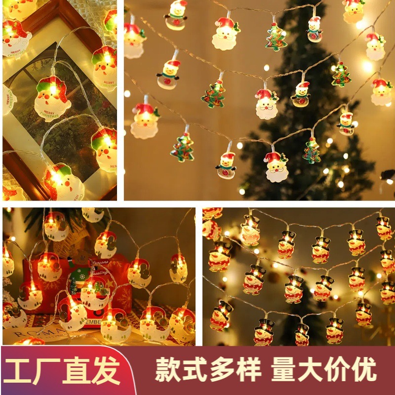 Cross-Border New Product Led Christmas Decoration Lights Christmas Tree Old Man Snowman Holiday Lights Wholesale Romantic