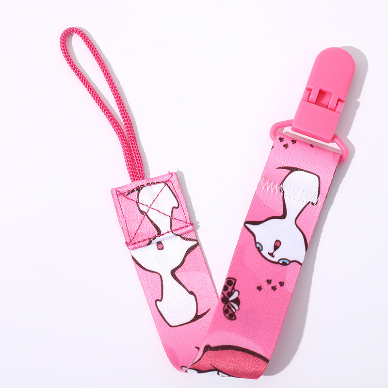 Picture of Factory in stock direct double-sided floral pacifier chain baby toy teether anti-drop chain lanyard baby anti-drop strap