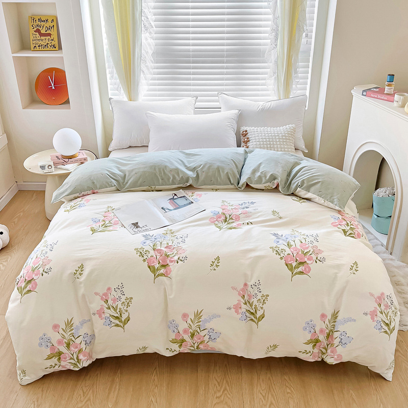 2025 New Four Seasons Cotton Quilt Cover Cotton Single Double Quilt Cover Student Dormitory Cotton Single Quilt Cover