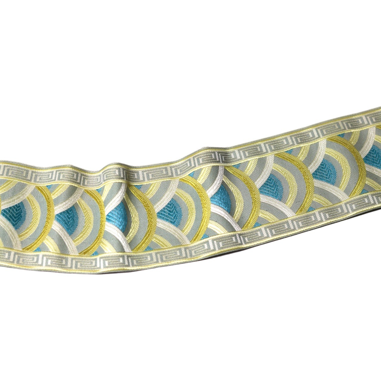 Width 9cm High Precision Ribbon Moire Pattern Curtain Sofa Cushion Horse Face Skirt Hanfu Table Runner Bed Flag Decorative Ribbon