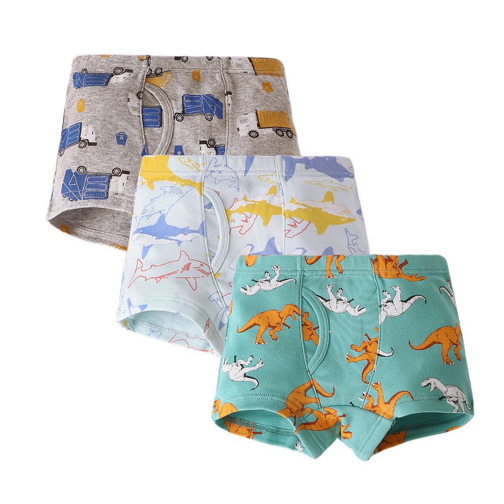 Picture of European and American boys boxer pants threaded cotton children's underwear boys boxer pants baby children's shorts wholesale