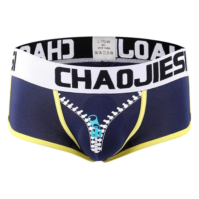 Men's Printed Mid-Waist Breathable Boxers Cotton Low-Waist Teenager Underwear Fashionable Sexy Hip-Lifting Boxer Underwear