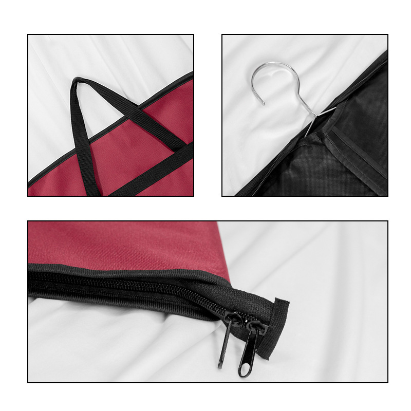 Picture of Guangzhou in stock suit dust bag high-end Oxford cloth suit bag clothing double zipper portable packaging bag custom