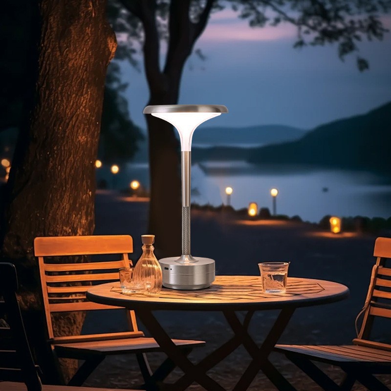 Cross-Border I-Shaped Table Lamp Touch Atmosphere Lamp Rechargeable Night Light Cafe Xiaohongshu Popular Retro Led Lamp