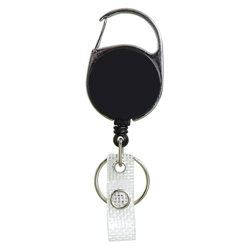Picture of Retractable Full Plane Printing Easy Pull Buckle Metal Back Clip Plastic Frosted Telescopic Buckle Card Cover Anti-loss Buckle Easy to Pull