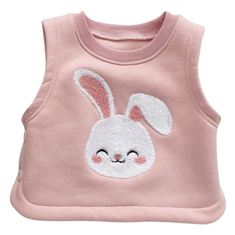Picture of 2025 Baby Winter Clothing K-Style Kidsren's Cute Cartoon Velvet Vest Male and Female Baby Winter Warm Versatile Vest