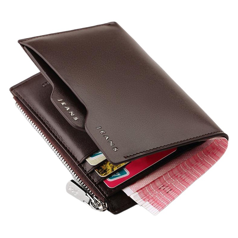 Emperor Paul Anti-Theft Men's Classy Wallet Men's Zipper Multi-Function Driver's License Men's Genuine Leather Wallet Card Holder