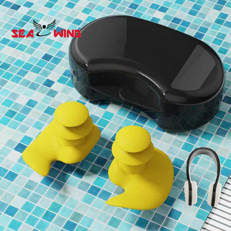 Picture of Adult Swimming Earplugs Professional Waterproof Silicone Soft Nose Clip Swimming Earplugs Training Equipment Earplugs Nose Clip Wholesale