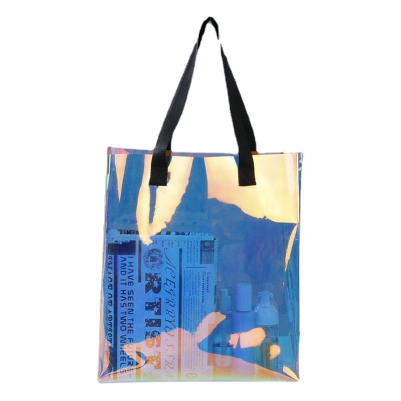 Phantom Handbag Phantom Laser Bag Pvc Transparent Plastic Handbag in stock Ins Internet Celebrity Colorful Jelly Bag