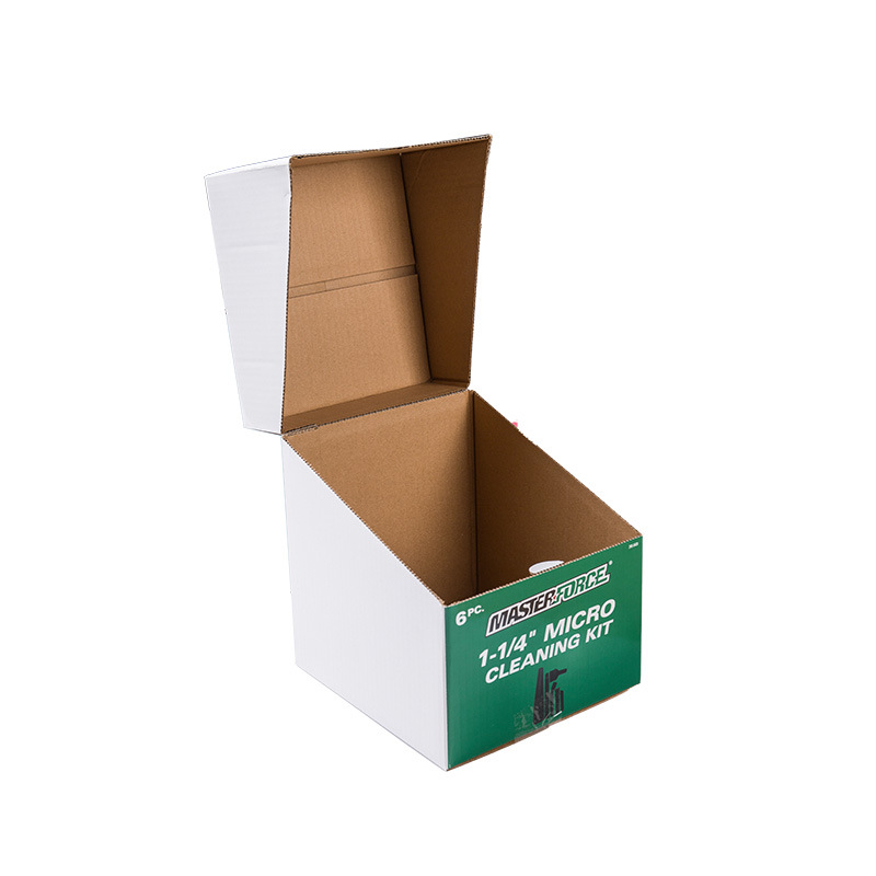 PDO supermarket display box packaging customized supermarket product display rack paper display box desktop counter