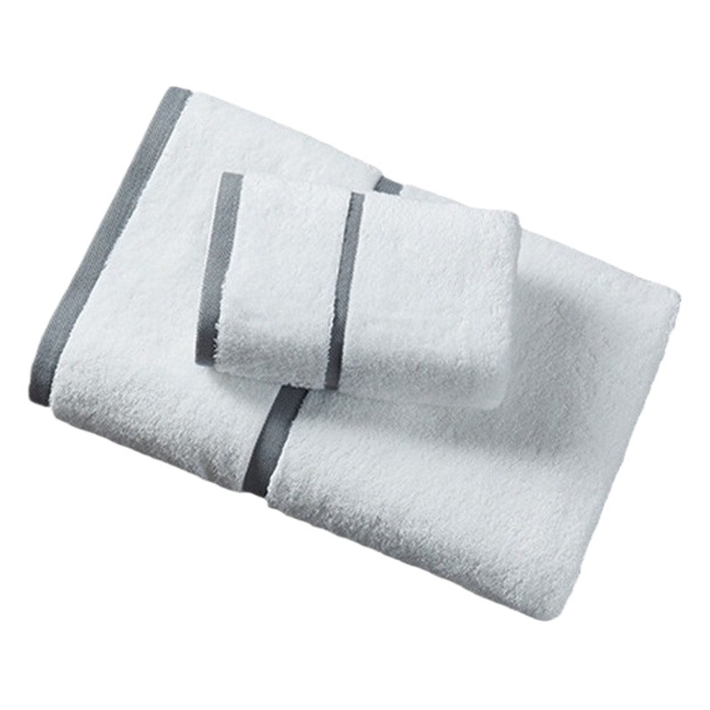 Star Hotel Towel Kit Thin Edge Extra Thickened Bath Towel Cotton Single Yarn 16 Stops Broken Spiral Towel Gift