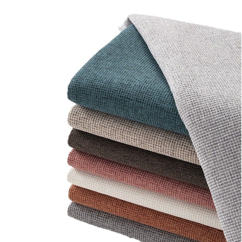 Picture of Waffle Chenille Fabric Factory Ready Stock Imitation Cotton and Linen Tablecloth Luggage Handicraft Engineering Cloth