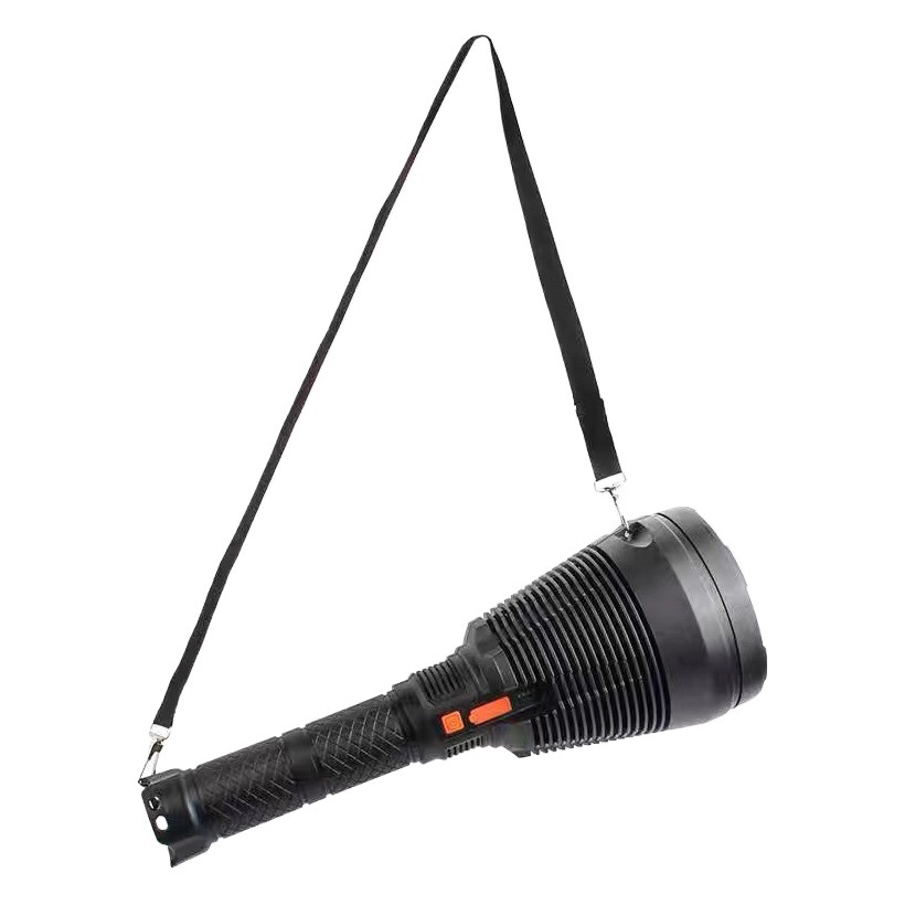 Cross-border P70 patrol USB rechargeable flashlight Red Yellow blue lens super large outdoor long-range strong light detector portable lamp