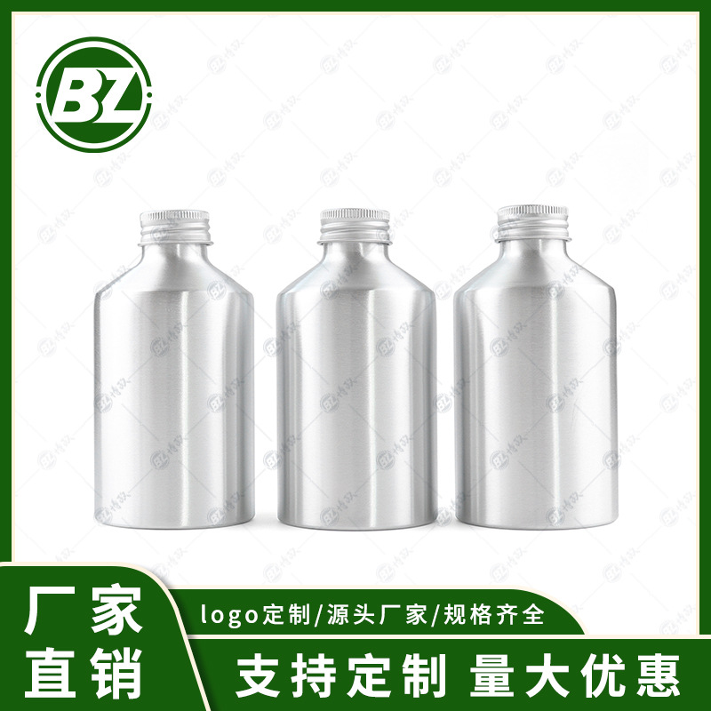 300ml Slanted Shoulder Screw Aluminum Bottle Car Cleaning Agent Portable Flower Watering Fine Mist Cleaning and Disinfectant Spray Aluminum Can