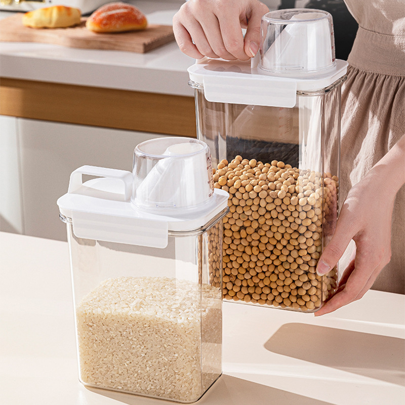 Food Grade Household Rice Barrel Insect-proof Moisture-proof Sealed Rice Flour Storage Tank Container Grain Storage Box