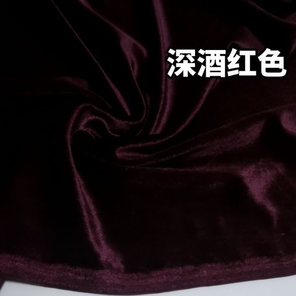 Picture of High-grade Korean velvet thickened solid color stretch Korean velvet fabric velvet gold velvet non-inverted velvet dress fabric