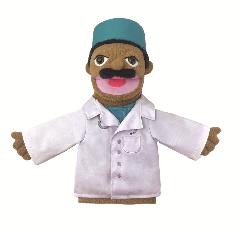 Picture of New Cartoon Half-body Professional Character Hand Doll Kindergarten Parent-child Games Plush Toy Family Early Education Doll