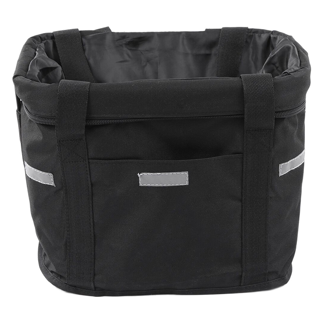 Factory wholesale new cloth bag basket waterproof electric bicycle canvas basket folding bicycle cloth basket