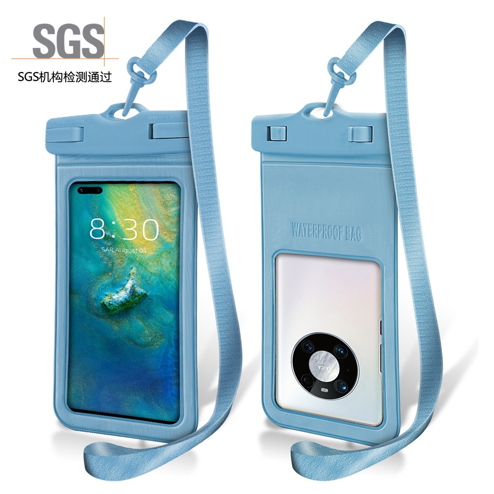 Drifting Hot Spring Mobile Phone Waterproof Bag Diving Large Window High Transparent Depth Large Waterproof Mobile Phone Bag