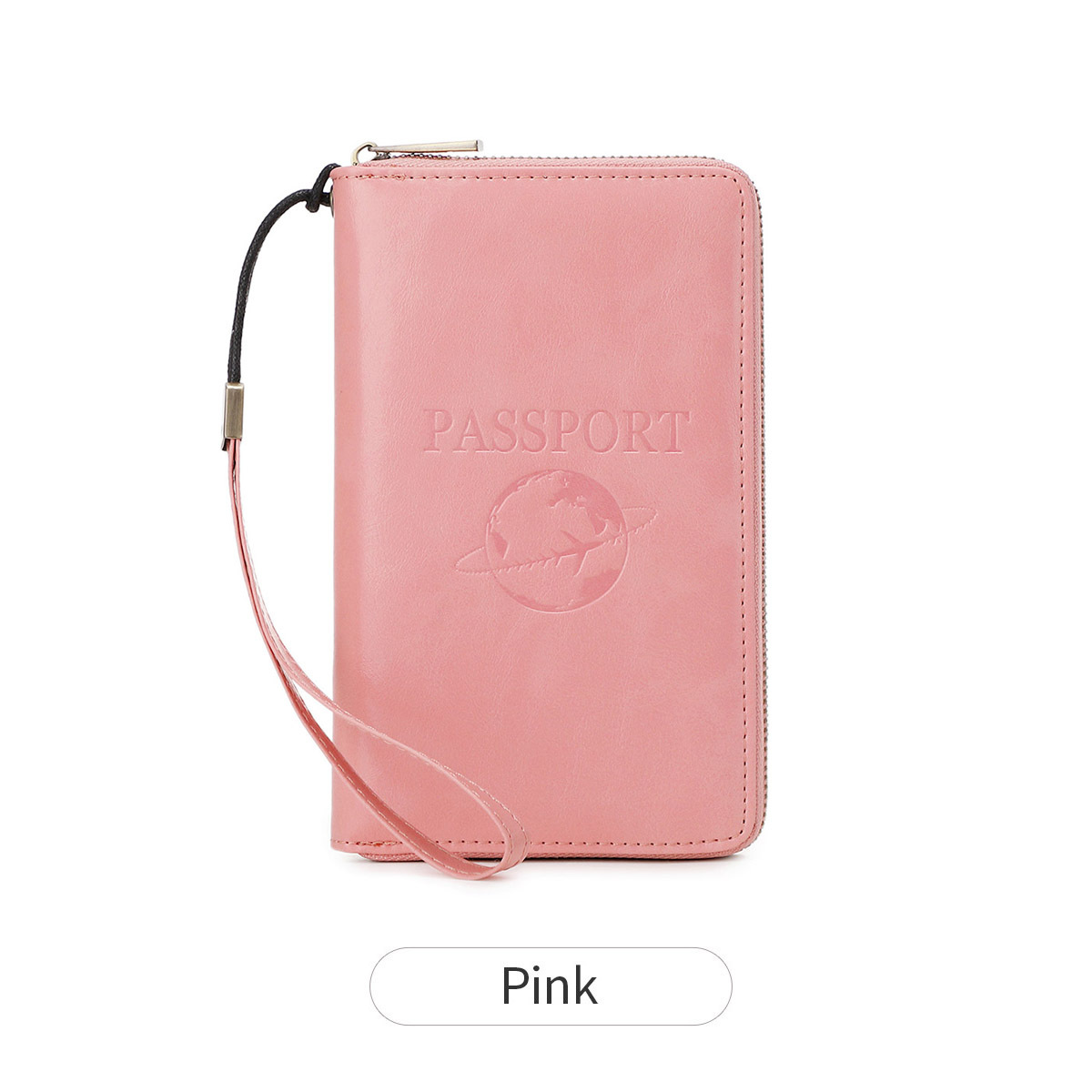 Picture of RFID Long Zipper Passport Bag Cross-border Multi-function Travel Document Air Ticket Storage Holder Large Capacity Passport Wallet