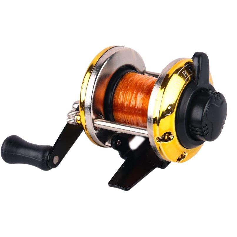 Cross-border Pisces TF10 drum wheel ice winter fishing wheel small plate wheel transverse wheel black blue green yellow croaker wheel with line