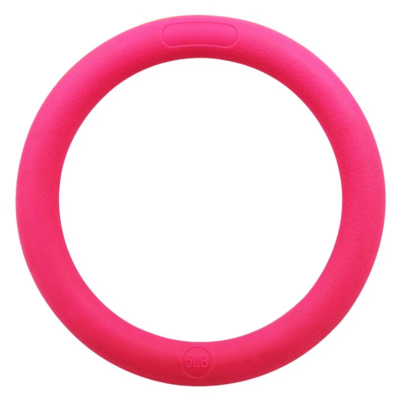 Bite Pattern Iron Ring Yoga Weight Ring Fitness Weight Ring Silicone Material Spray Hand Oil 5lbs/10lbs