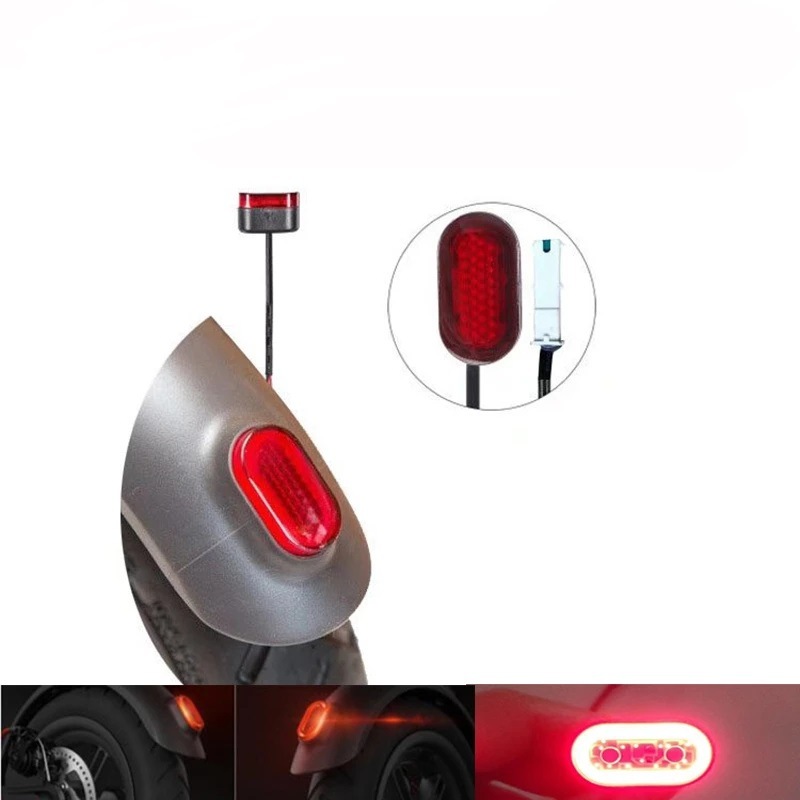 Picture of Electric Scooter with Wire Rear Tail Light M365 1S Electric Scooter Rear Fender with Chip Warning Light
