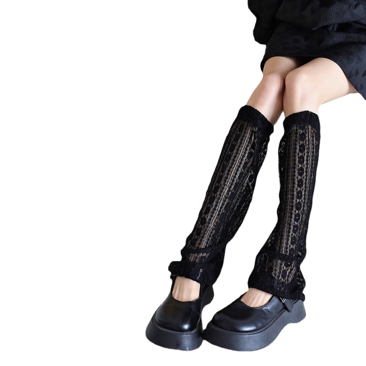 jk socks calf socks long summer thin white cute Japanese flared leg cover hot girl mid-calf wide leg socks