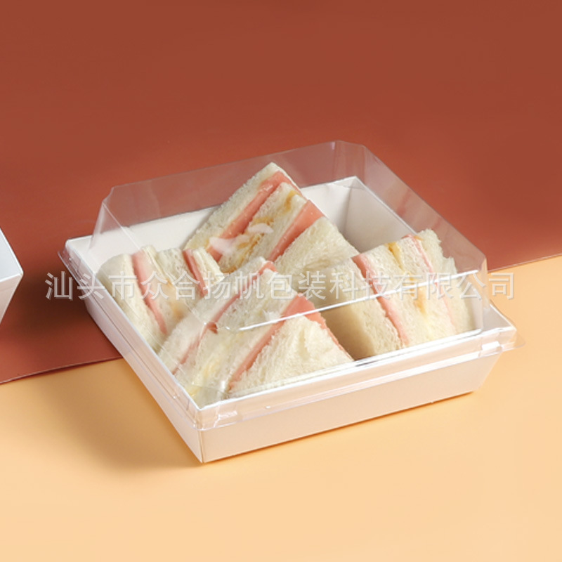 Picture of Sandwich packaging box meat floss small Bessie Mei Niang puff cake towel roll box Swiss roll cake roll box