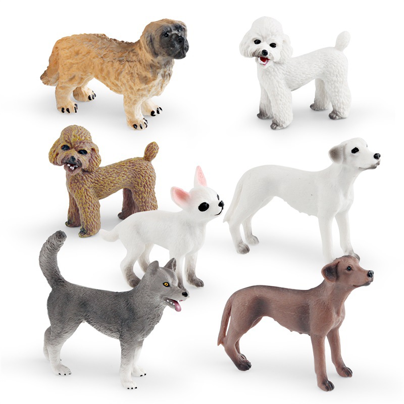 Picture of Cross-border simulation pet dog animal model pastoral dog poodle Chihuahua dog lion hunting dog static ornaments