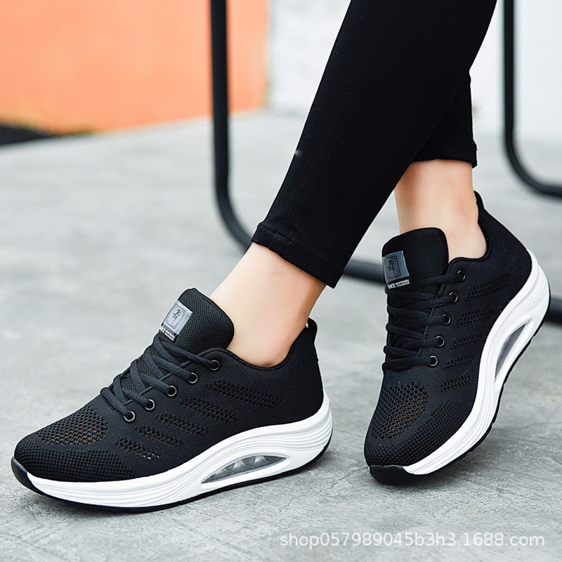 Picture of Summer Hollow dance shoes square dance women's shoes travel shoes soft bottom ghost dance flying woven shoes walking sports dancing shoes