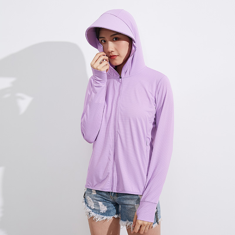 Breathable Skin New Ice Silk Suit Long Sleeve Women's Anti Thin 2022 Clothes Men's Ultraviolet Upf50
