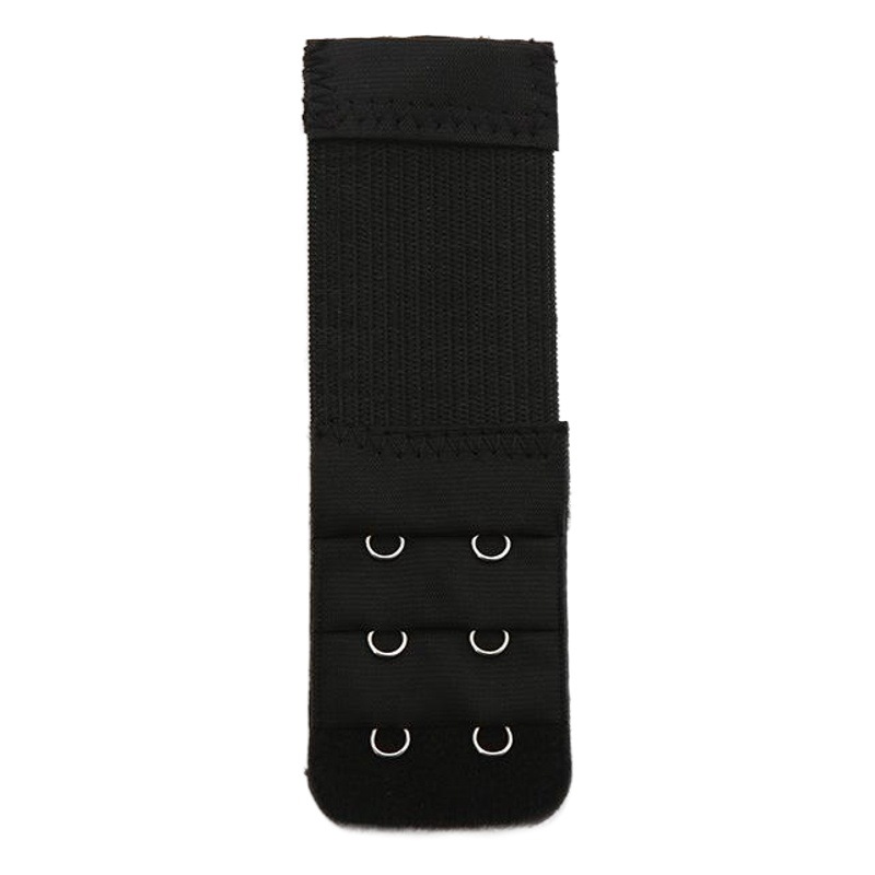 Factory direct supply elastic three-row two-button bra back buckle independent packaging underwear extension buckle solid color buckle wholesale