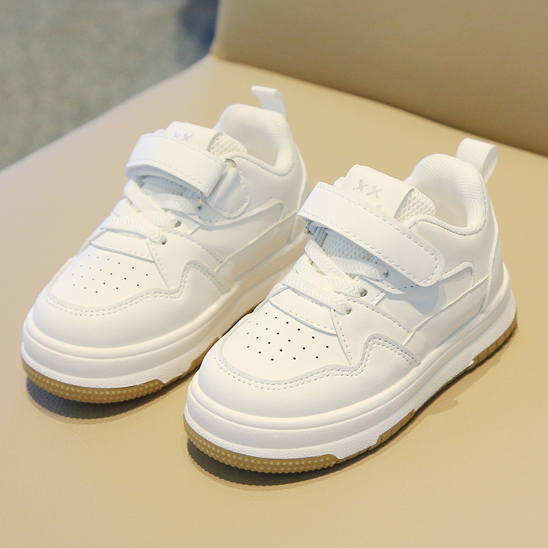 Children's White Shoes Spring & Fall 2025 Girls' Sports Shoes Non-Slip Lightweight Boys' Sneakers Soft Sole Baby Casual Shoes