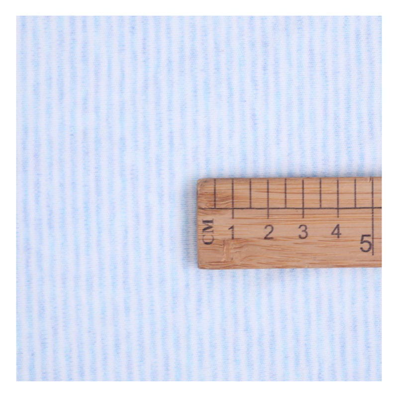 40S Cotton 0.2 Striped Yarn-dyed Cotton Wool Knitted Double-sided Cloth Home Clothes Pajamas Leggings Fabric