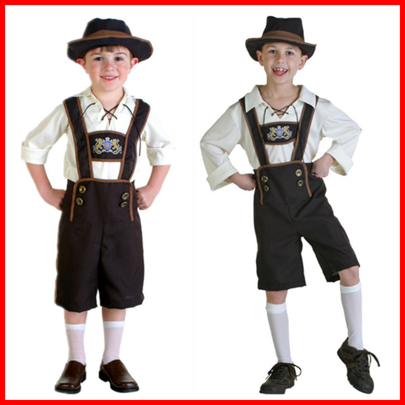Halloween cosplay boys beer costume Germany Beer Festival Children's Day beer boy costume XXS to XL
