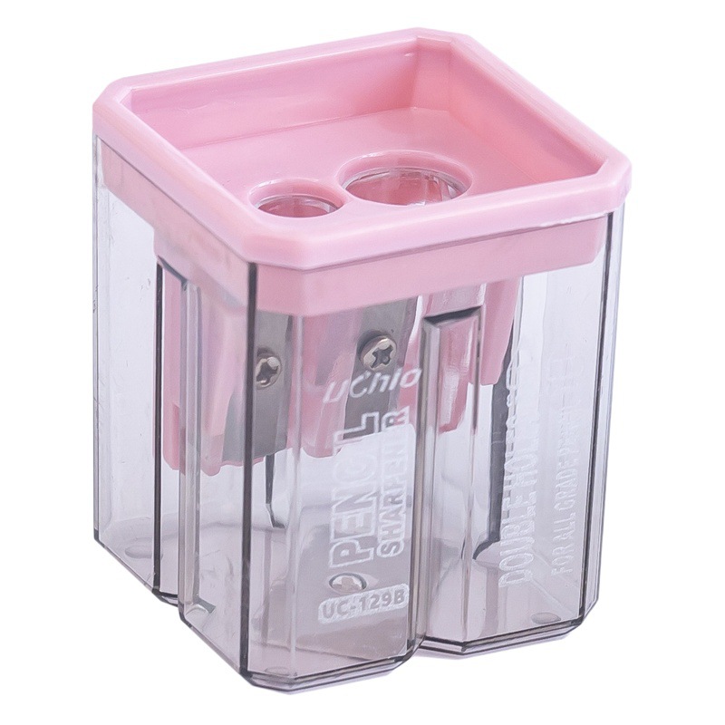 Creative Morandi color pencil sharpener geometric shaping assembly pencil sharpener cartoon office solid color pencil sharpener gift