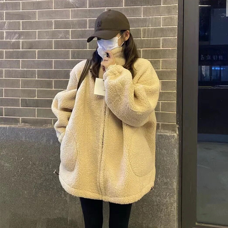 Picture of Lamb Wool Coat Women's Autumn and Winter Small High-end Thickened Top Korean Fleece 2023 New Coat