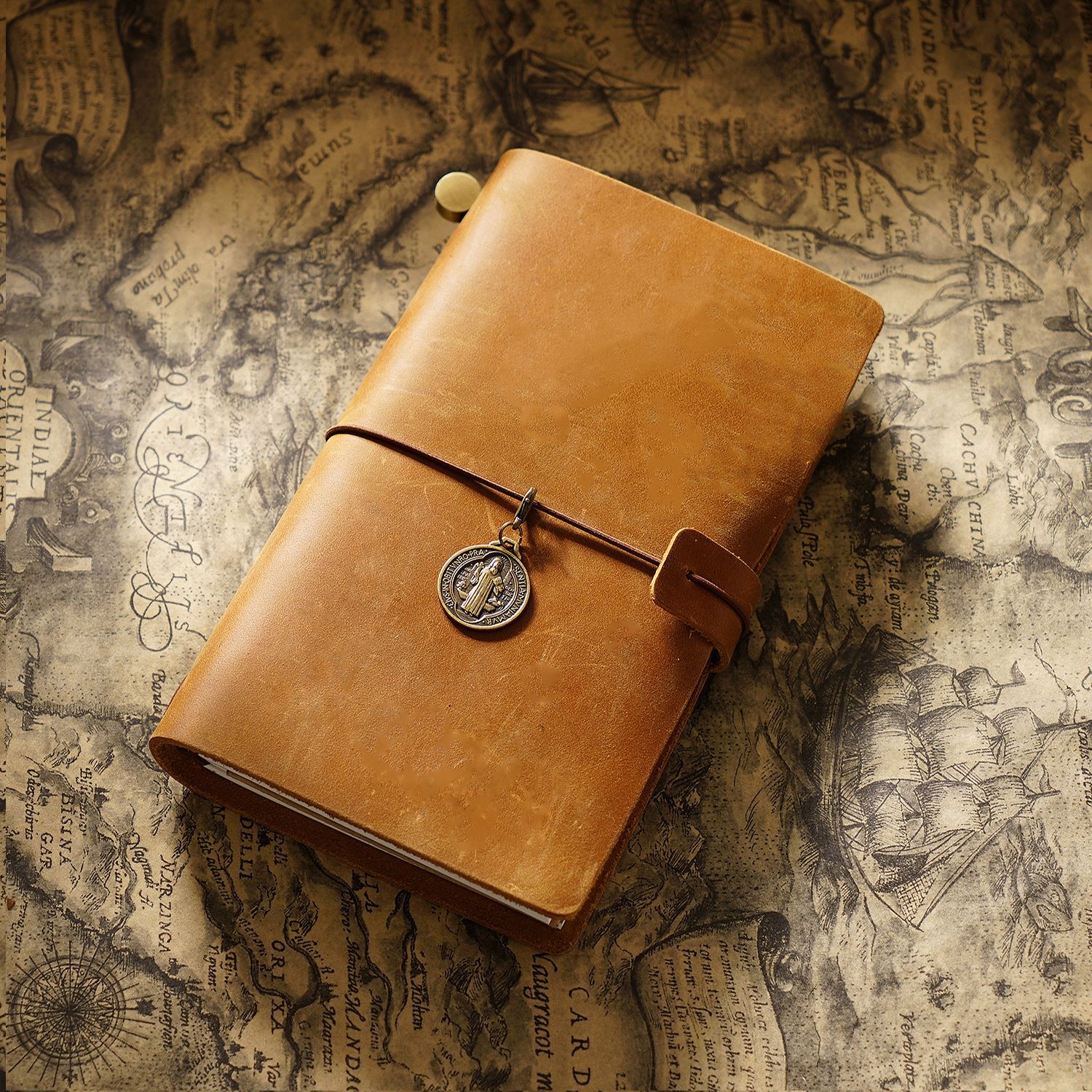 Picture of Travel Notebook Notebook Cowhide Genuine Leather Diary Retro Notepad Creative Record Tn Spot Wholesale