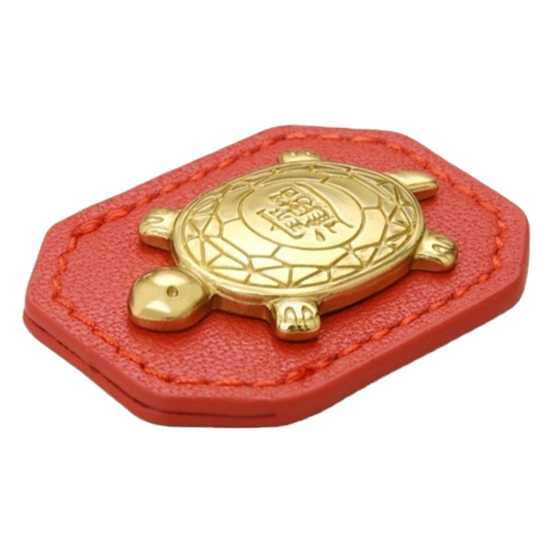 Taiwan Daya town langong Royal Guard wealth-keeping turtle Longevity Turtle small leather case leather Golden Turtle Royal Guard storage case leather case