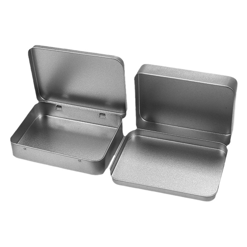 115-Piece Flip-Top Tin Box with Logo Lining, Rectangular Ins-Style Gift Box, Tinplate Gift Box