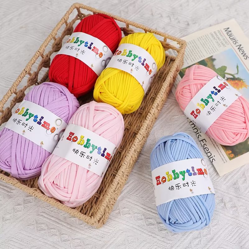Cloth thread hook doll slippers storage basket floor mat blanket crochet diy material homemade coarse wool hand woven