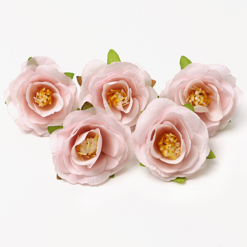 Picture of Pink simulation flower wedding shooting props handmade DIY hair accessories decoration Amazon flower box material