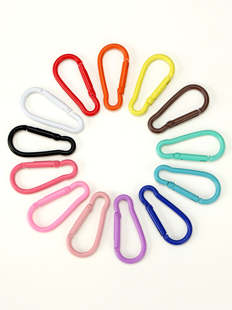 Picture of Color paint No. 5 gourd-shaped carabiner aluminum alloy jewelry accessories hand-adjusted water bottle keychain